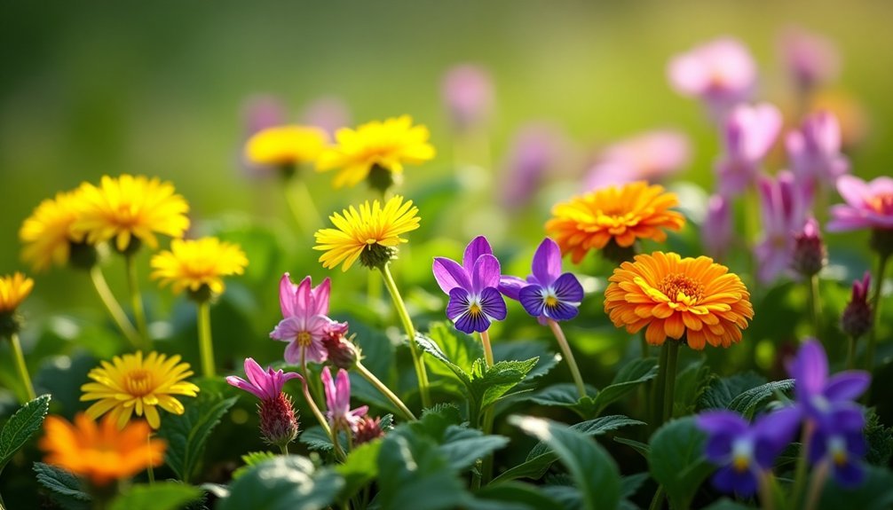 edible seasonal park flowers