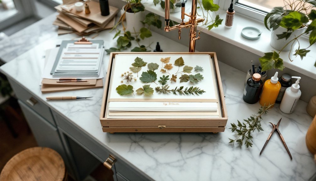 urban herbarium plant pressing
