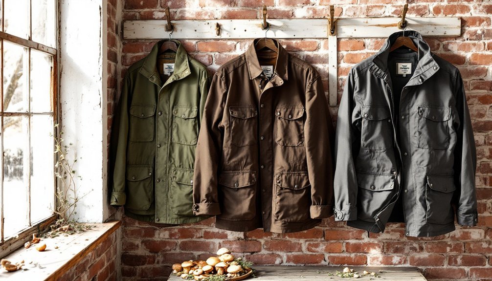 weather resistant urban foraging jackets