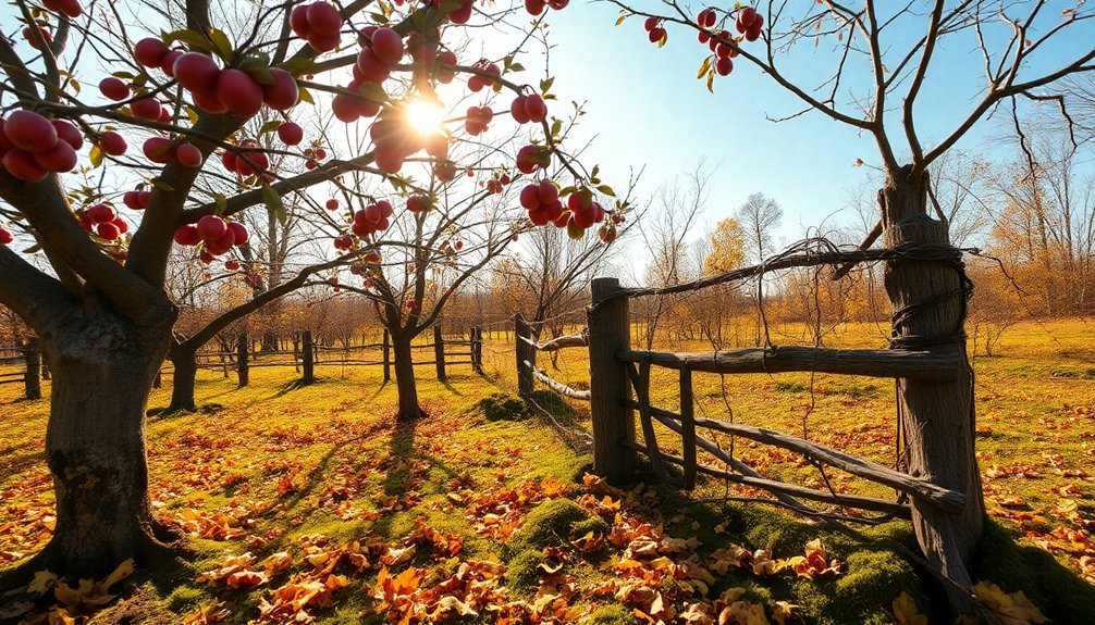 abandoned orchard apple picking