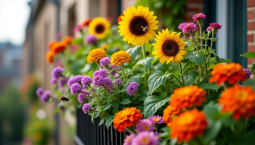 bee attracting balcony plants
