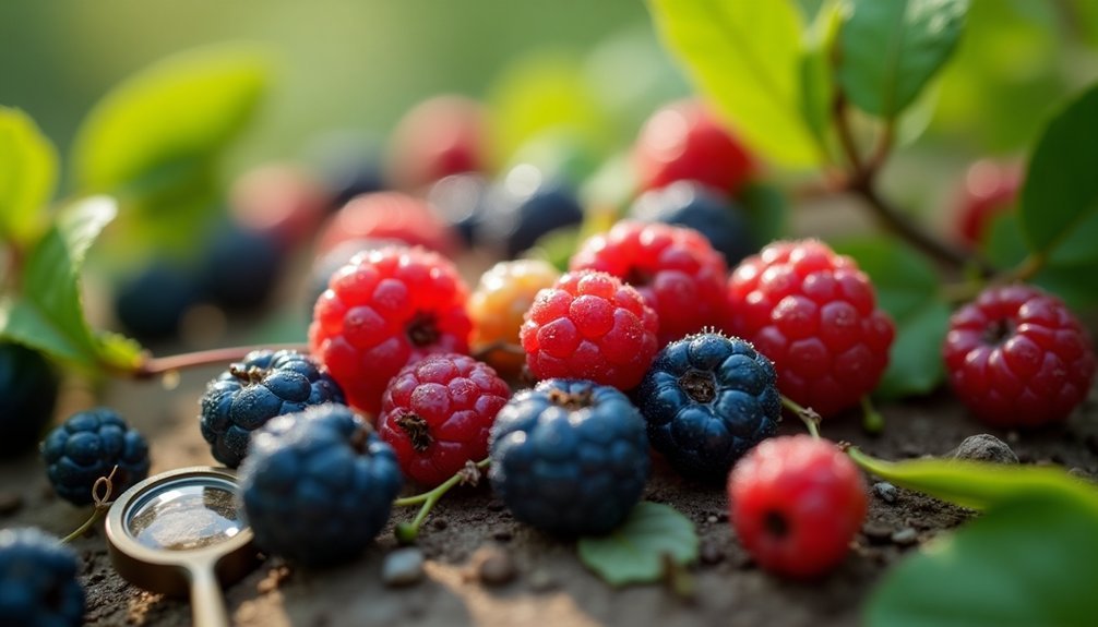 berry examination magnifying tools