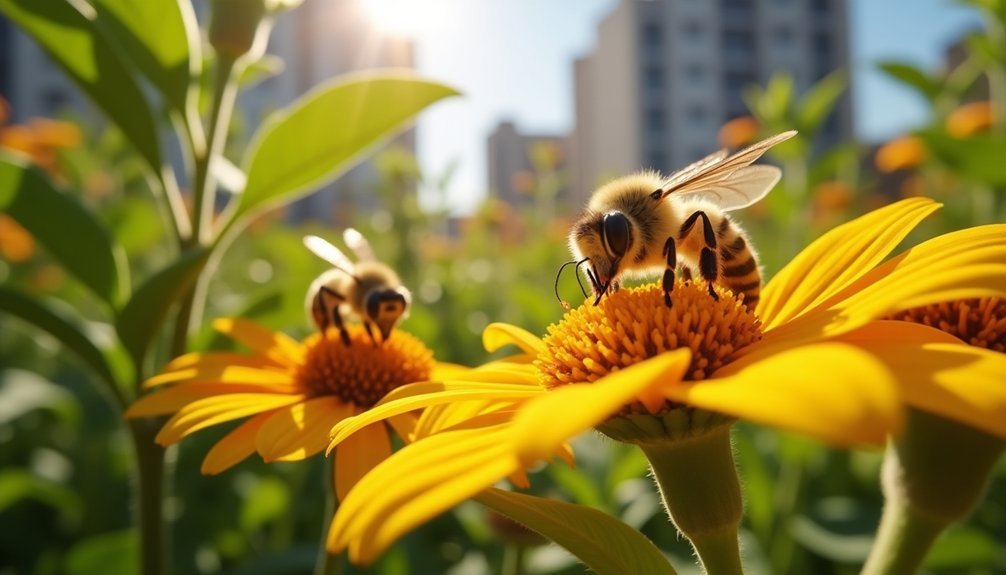 calm pollinators for gardens
