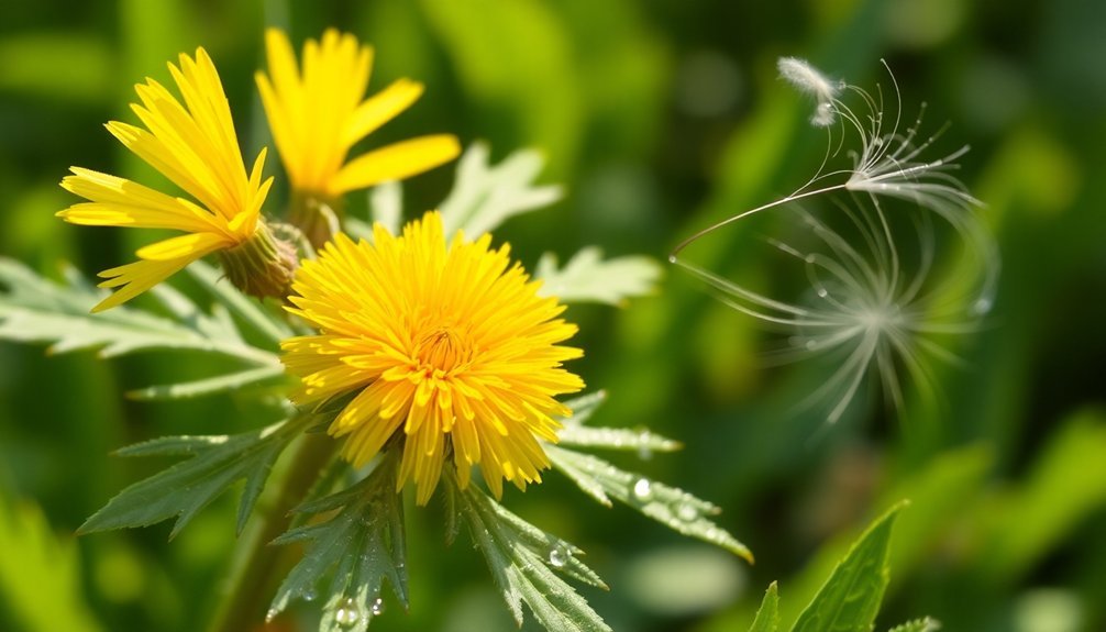 dandelion identification and characteristics