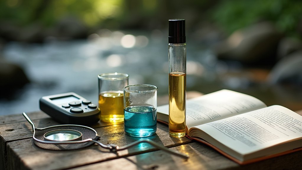 diy stream water testing tools