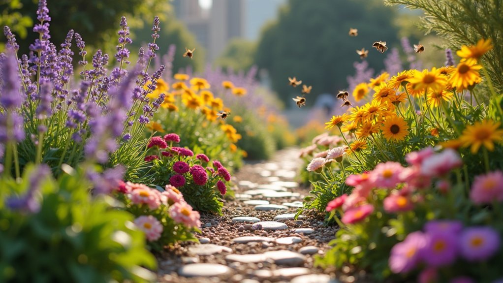 downtown garden honeybee routes