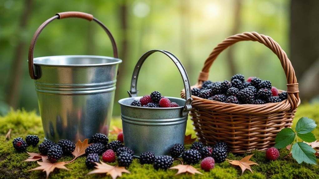 durable berry foraging buckets