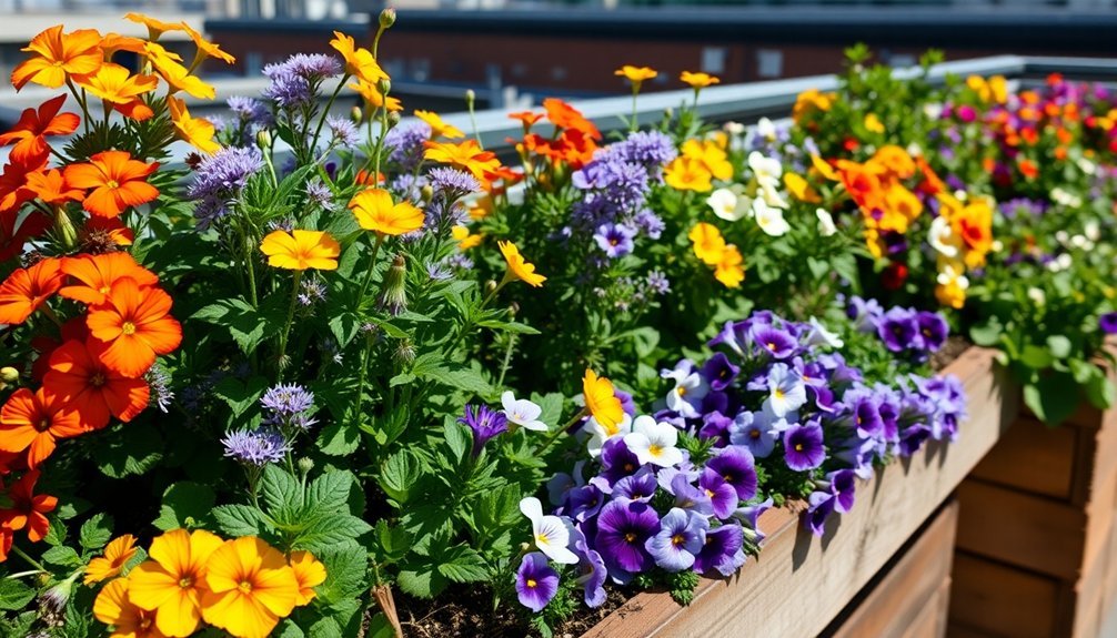 edible flowers for rooftops