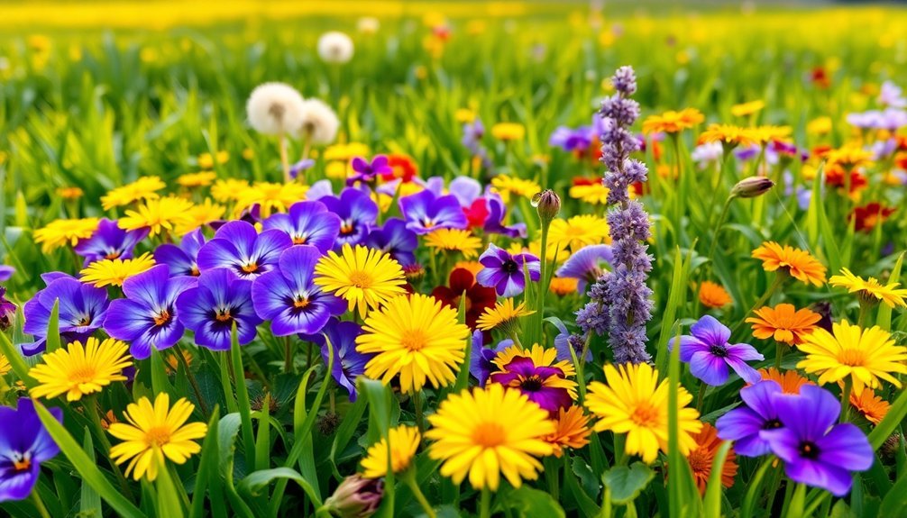 edible flowers in parks