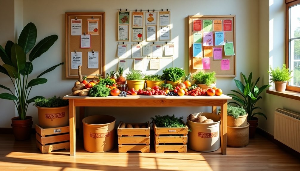 facilitates community food sharing