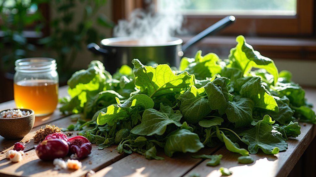 fermenting wild picked greens safely