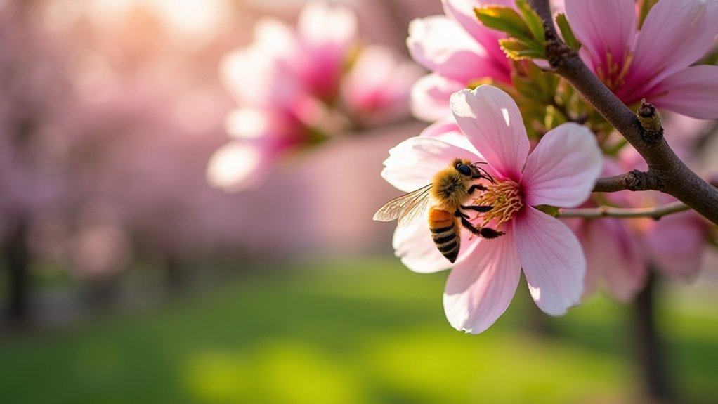 flowering trees support pollinators