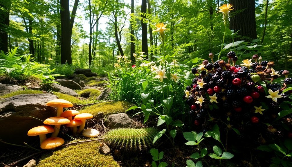 foraging in local preserves