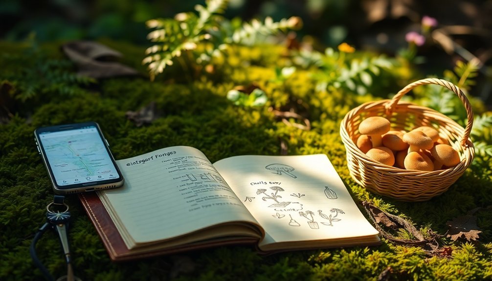 foraging location documentation tracker