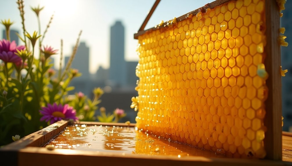 harvesting rooftop honey tips