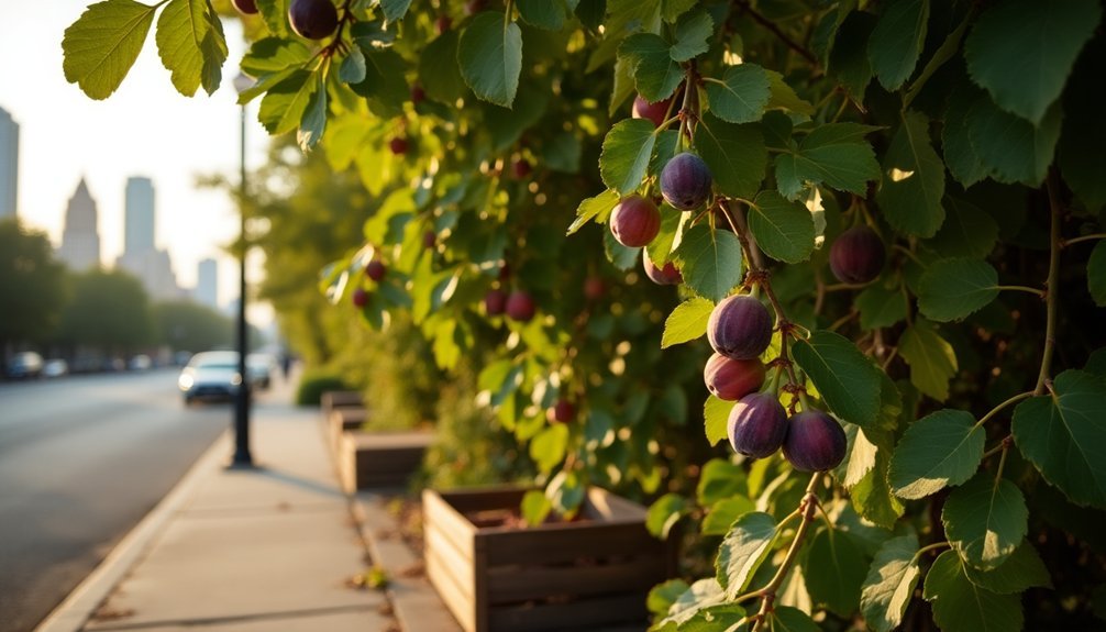 harvesting urban fruit trees