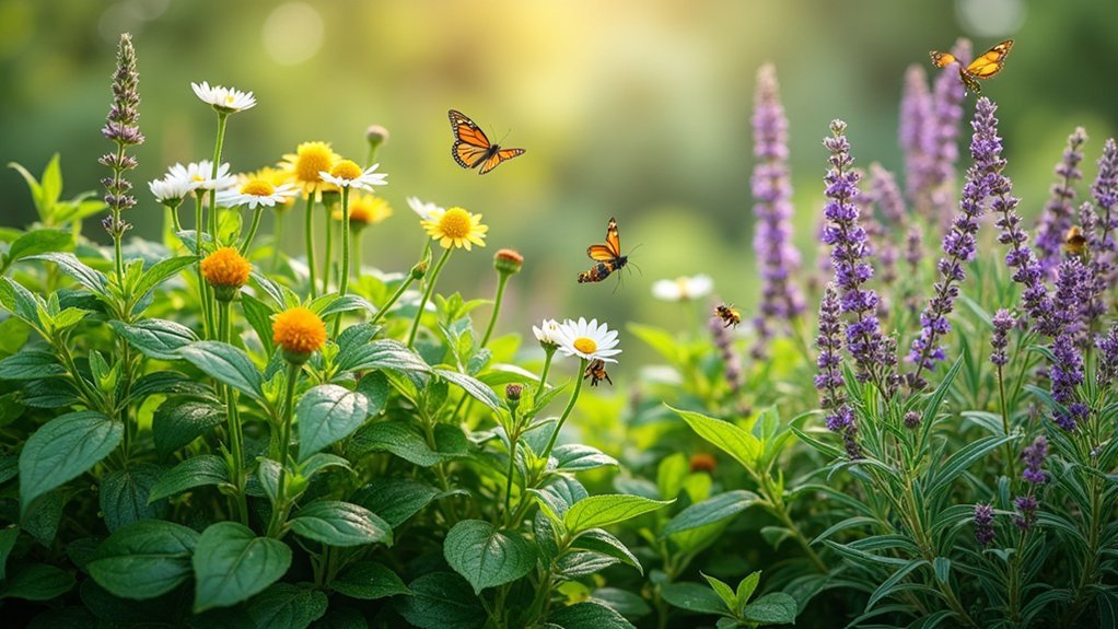 herbs for pollinator attraction