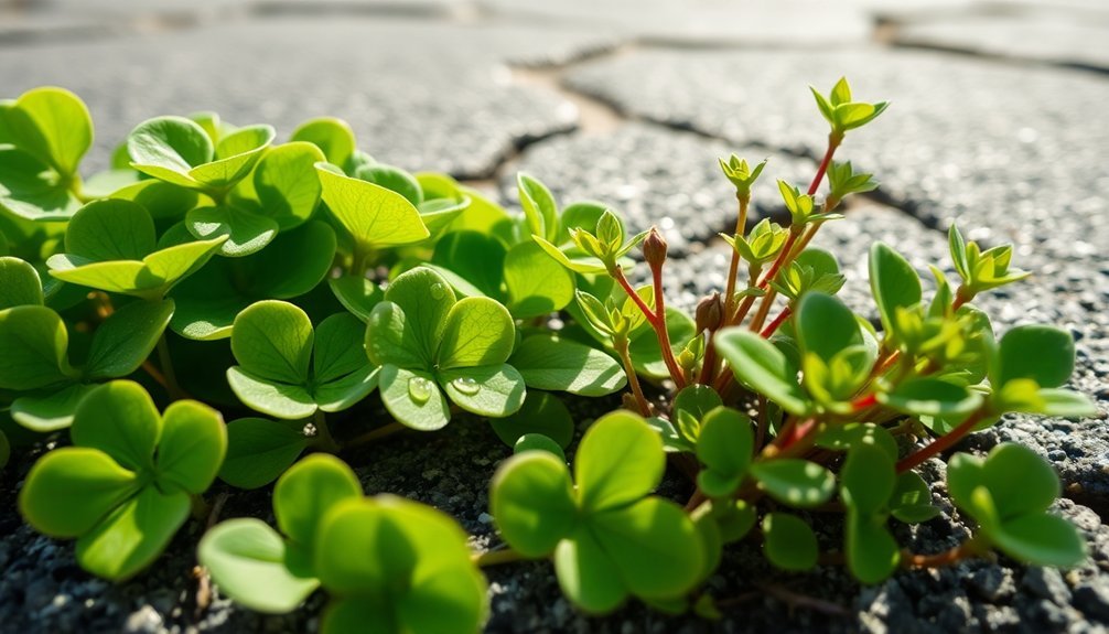 identify edible purslane correctly