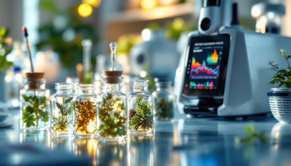 lead detection in foraged plants