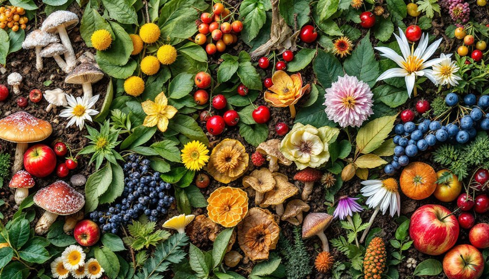 monthly local wild harvesting