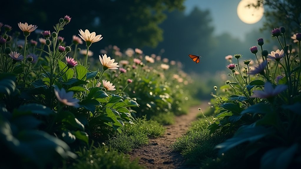 moths pollinate night blooming plants