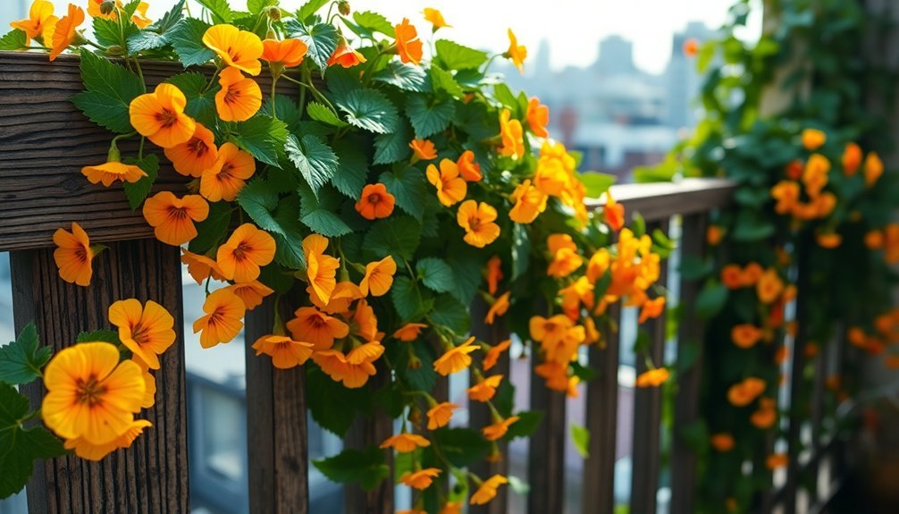 nasturtiums for small balconies