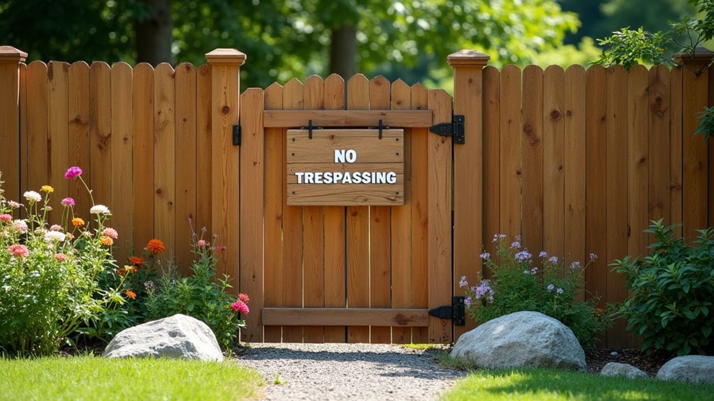 no trespassing signage required