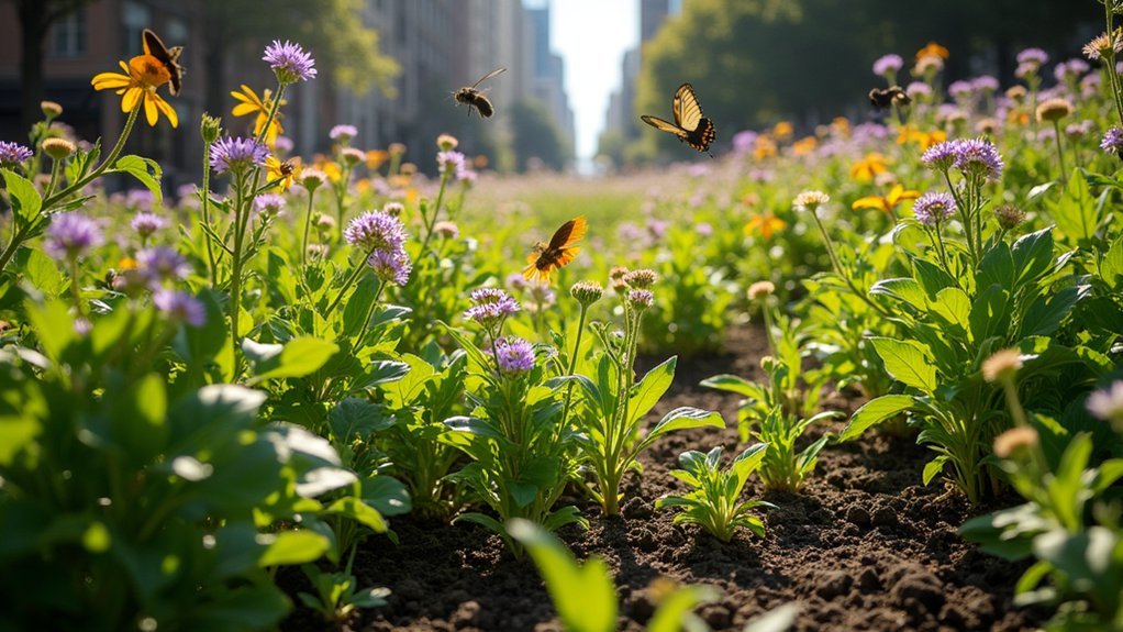 pollinator friendly urban pathways