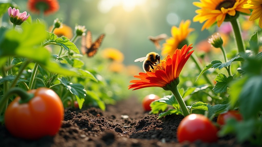 pollinators enhance garden growth