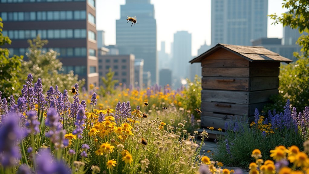 pollinators thrive in rooftops