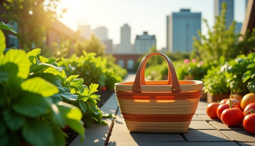 portable collapsible harvest baskets