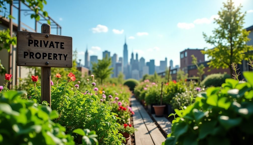 rooftop garden legal differences