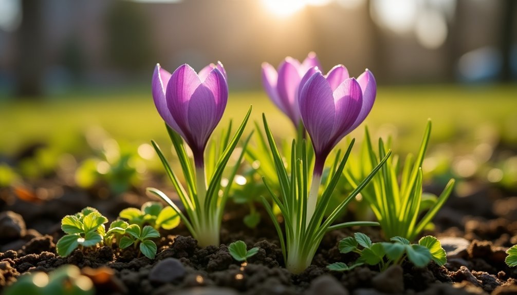 spring blooms in parks