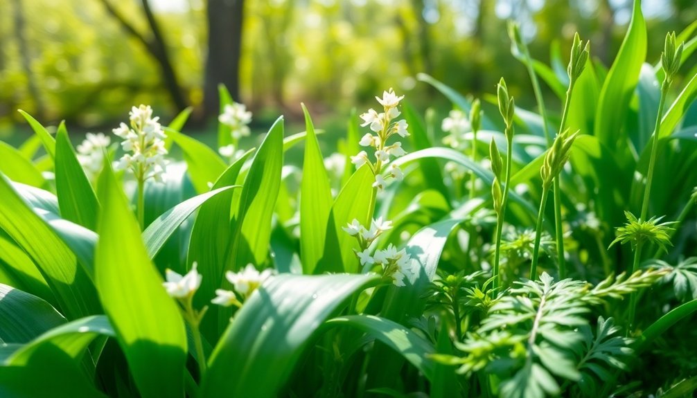spring s wild garlic emergence