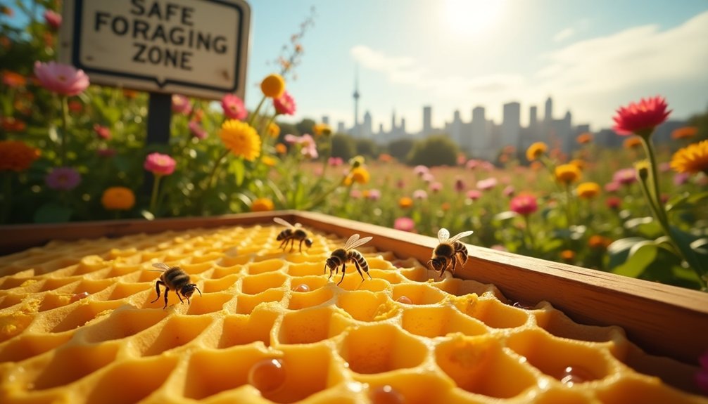 urban beekeeping foraging areas