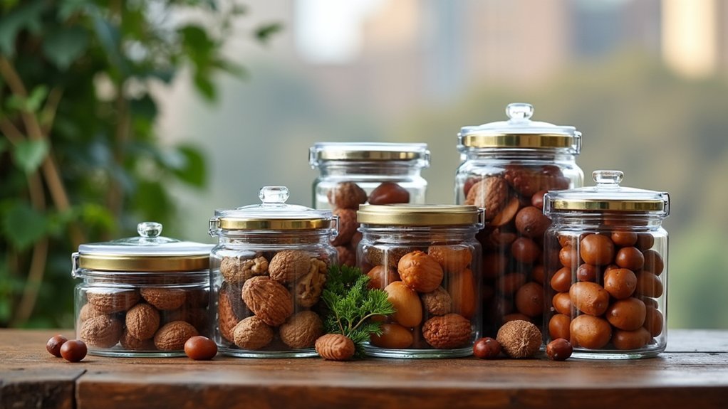 urban foraged nuts storage