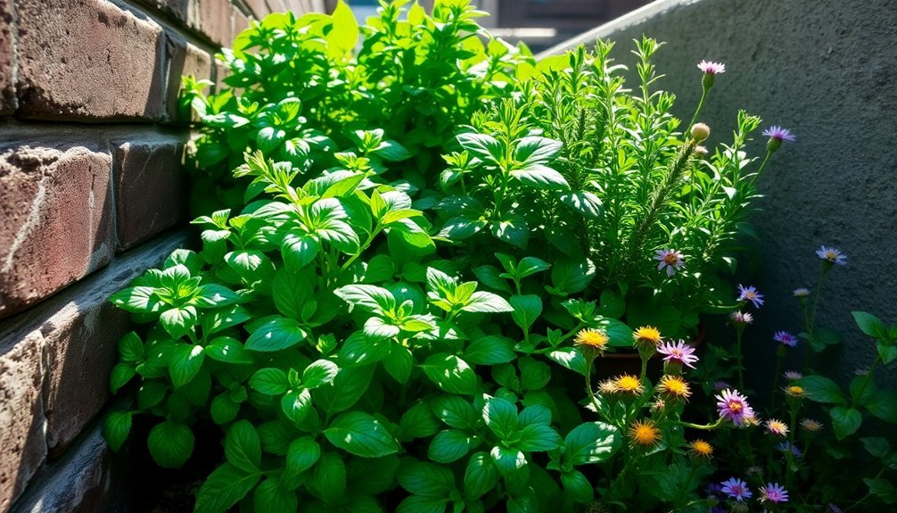 urban foraging for herbs