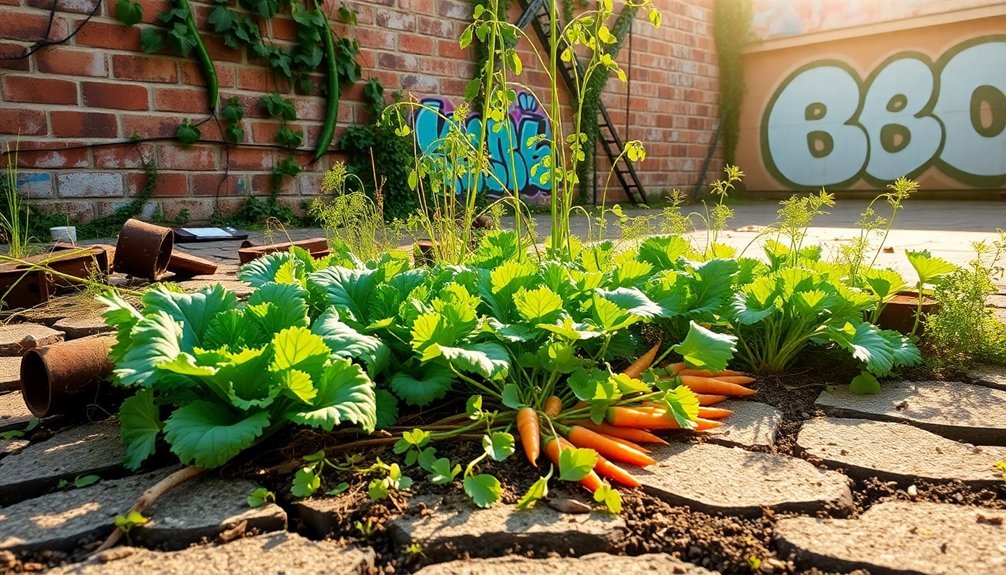 urban gardening in neglect