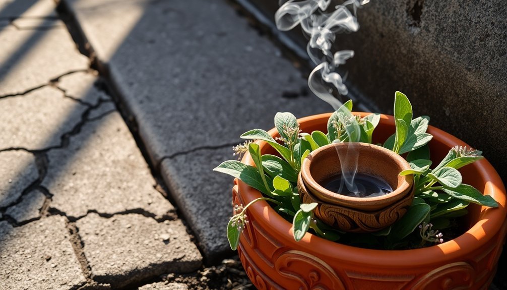 urban herbal smudging ritual