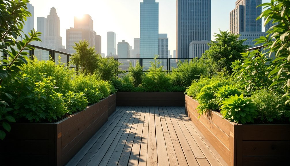 urban rooftop green spaces