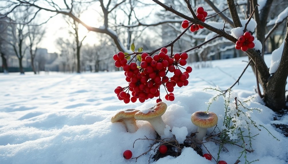 urban winter foraging tips