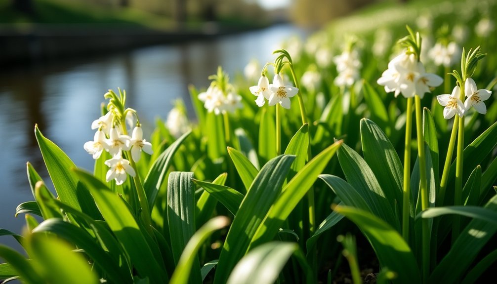 wild garlic along canals
