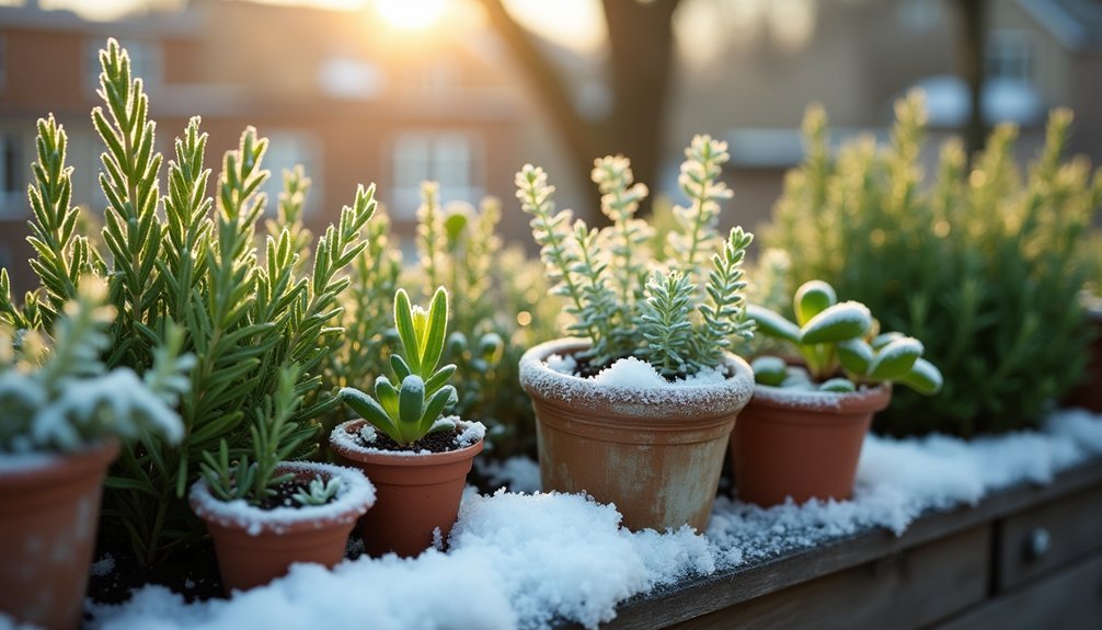 winter container gardening tips