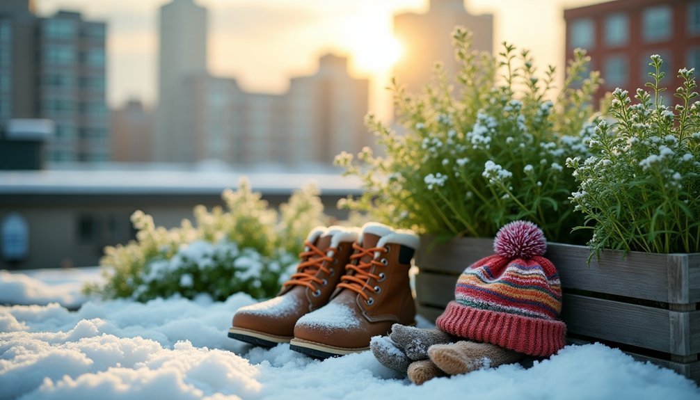 winter rooftop foraging essentials
