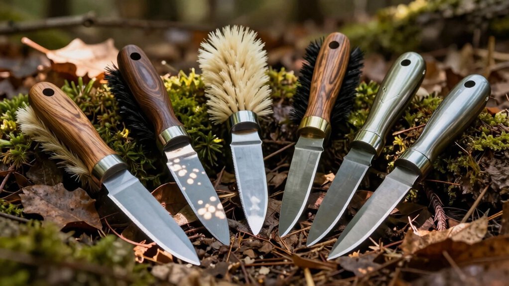 five best mushroom knives with brush